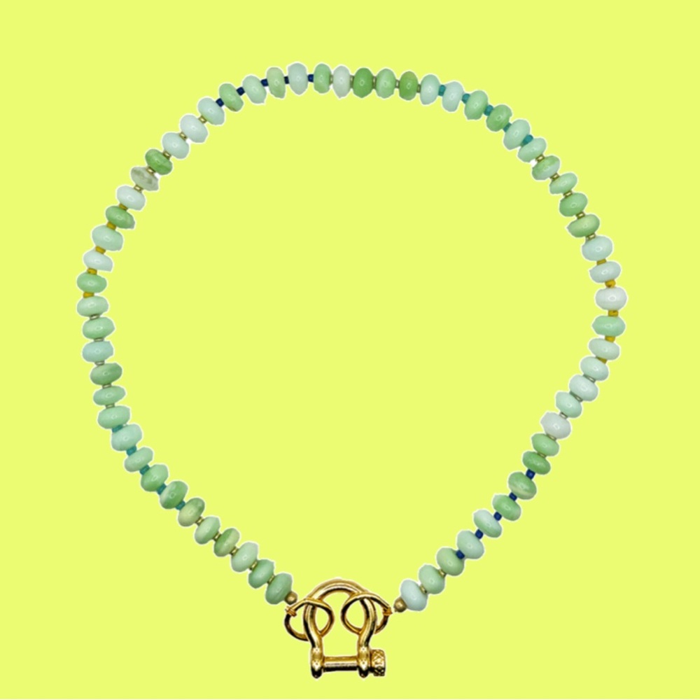 Spicy Dan Green Opal Necklace